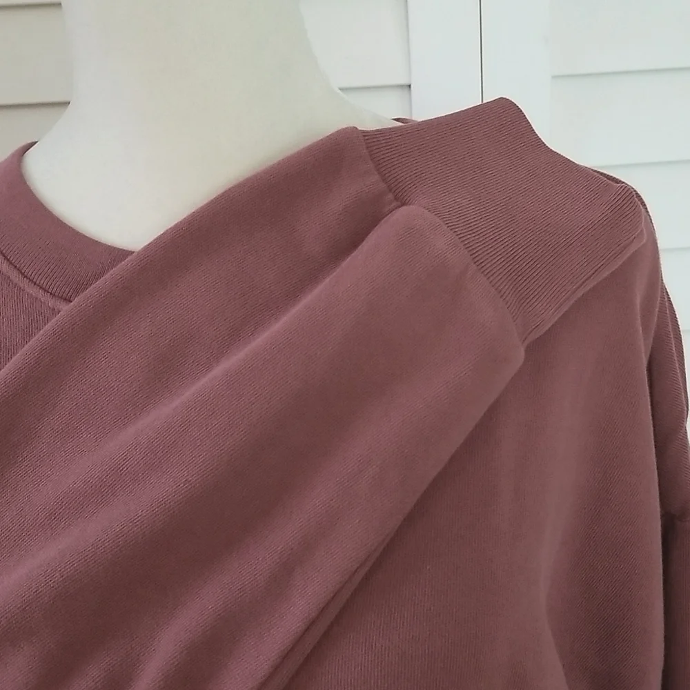 Old Navy Garment-Dyed Sweatshirt Shift Dress Petite - Picture 3 of 6